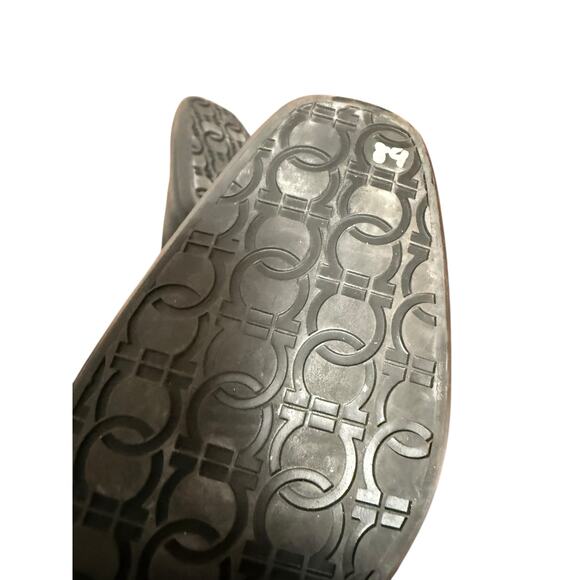 Ferragamo Black Italian Leather Gancini Bit Square Toe Slip On Dress Loafer 10.5 main image 5